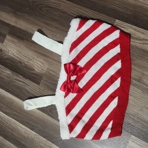 Christmas Red & White Stripe Sweater Tank Size XL Juniors